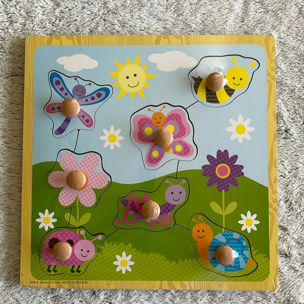 Spark Wooden Puzzle Hands on Knobs insects